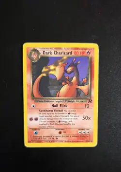 Dark Charizard Team Rocket 21/82 Unlimited HP Pokemon Card WOTC TCG - Image 2
