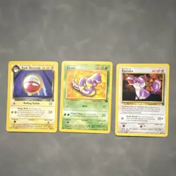 Pokemon TCG Team Rocket Basic Card Lot Dark Electrode, Ekans, Rattata Regular - Image 1
