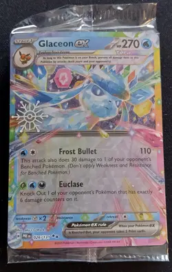 Glaceon ex 026/131 Pokemon TCG Holiday Calendar 2025 Festive Stamp Promo Card - Image 1