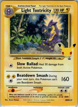 Light Toxtricity SWSH137 SWSH: Sword & Shield Promo Cards - Pokemon Card - NM - Image 1