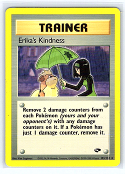 Erika's Kindness 103/132 Gym Challenge NM or LP Pokemon Card - Image 1
