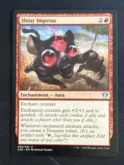 1x Shiny Impetus (055) Commander 2020 LP MTG Magic the Gathering x1 MKE - Image 1