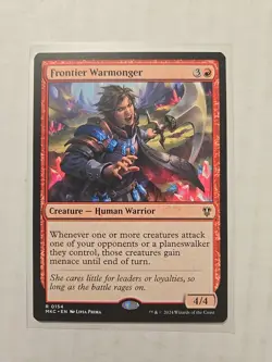 Frontier Warmonger - Murders at Karlov Manor - LP - Rare - Creature - MTG - Image 1