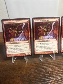 4x Goblin Bushwhacker Zendikar Regular Playset LP to NM - Image 2