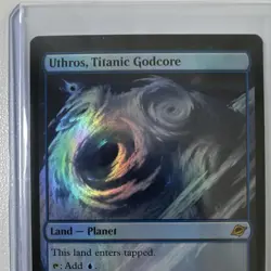 Uthros, Titanic Godcore Edge of Eternities Land Planet Holo Blue 0260 Adam Paqu… - Image 3