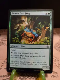 MTG Poison Dart Frog The Lost Caverns of Ixalan Foil Common NM - Image 1