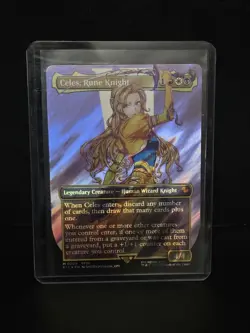 Celes, Rune Knight (Borderless) (Surge Foil) Commander: Final Fantasy Foil - Image 1