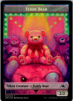 Magic | UNF | Teddy Bear // Storm Crow Double-sided Token | | Foil | NM - Image 1