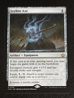 MTG Foundations Leyline Axe 0129 NM Rare - Image 1