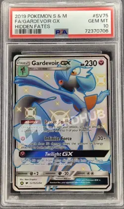 CARTA POKEMON GARDEVOIR GX SV75 HIDDEN FATES PSA 10 CARD ENG GRADATO - Image 1