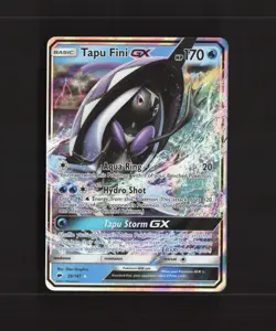 Tapu Fini GX 39/147 Burning Shadows Ultra Rare Holo Pokemon Card LP+ - Image 1