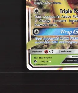 Shuckle GX 17/214 Lost Thunder Ultra Rare Holo Pokemon Card LP - Image 5