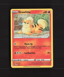 Growlithe 4/15 McDonalds 2022 Promo Holo Rare Pokemon Card LP - Image 1