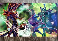 YuGiOh Duel playmat dark magician Dragon TCG CCG Trading Card Game Mat Pad - Image 1