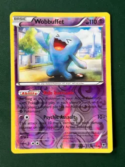 Wobbuffet #36 Reverse Holo Phantom Forces Pokemon Card 2014 LP - Image 1