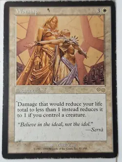Worship - Urza's Saga - Magic the Gathering MTG Nice! - Image 1