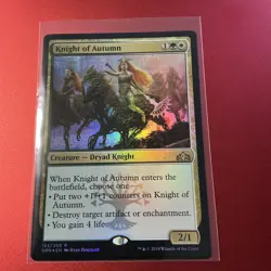 1 x Knight of Autumn - Foil - Guilds of Ravnica - NM - MTG - Image 1