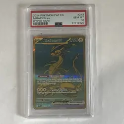 2024 POKEMON PAF EN-PALDEAN FATES HYPER RARE gold #243 MIRAIDON EX 🔥 PSA 10 🔥 - Image 1