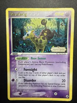 Pokemon Holo Girafarig 16/92 Stamped Legend Maker Reverse Holo - Image 1