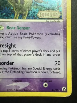 Pokemon Holo Girafarig 16/92 Stamped Legend Maker Reverse Holo - Image 4