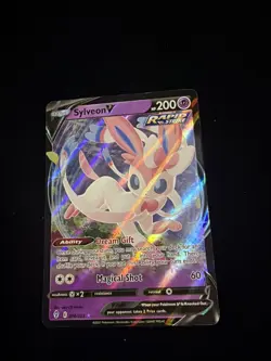 Pokemon Sylveon V Rapid Strike Holo 074/203 Evolving Skies TCG - Image 1