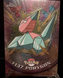 Topps Chrome Pokemon #137 Porygon Near Mint - Image 1