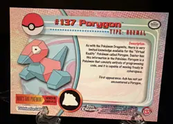 Topps Chrome Pokemon #137 Porygon Near Mint - Image 2