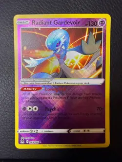 NM/M Lost Origin Radiant Gardevoir 069/196 Radiant Rare Pokemon - Image 1