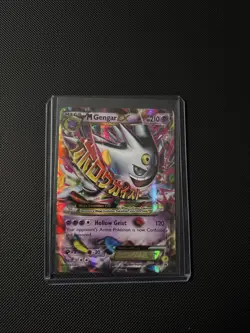 Pokemon TCG XY Black Star Promo Mega Gengar EX #XY166 Shiny Lp-NM - Image 1