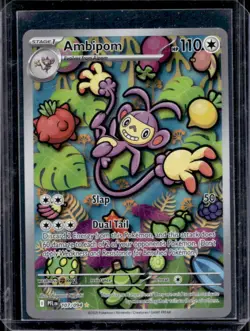 2025 Pokemon Phantasmal Flames Ambipom Illustration Rare #107/094 - Image 1
