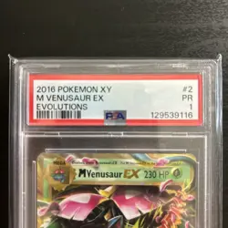 2014 POKEMON XY #2 M VENUSAUR EX PSA 1 LOW POP - Image 2