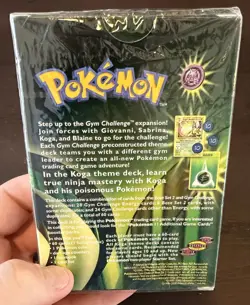 FACTORY SEALED 2000 Pokemon Gym Challenge Koga Theme Deck SEALED English - Image 4