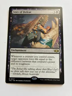 MTG Jaws of Defeat Commander: Tarkir: Dragonstorm Regular NM - Image 1