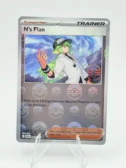 N’s Plan 083/086 POKE BALL PATTERN HOLO Black Bolt Pokemon English Sv Foil - Image 1