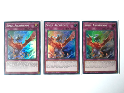 Yugioh | 3x | Simul Archfiends | DABL | 1st Edition | Super Rare | Near Mint - Image 1