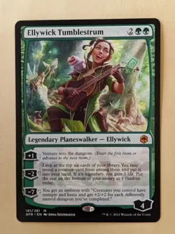ELLYWICK TUMBLESTRUM-MTG:ADVENTURES IN THE FORGOTTEN REALMS-MYTHIC 181/281 - Image 1
