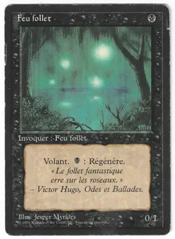 ►Magic-Style◄ MTG - Will-o'-the-Wisp - French Revised FBB - Played/Poor - Image 1