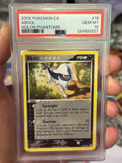 2006 Absol EX Holon Phantoms #18 Non-Foil Card PSA Graded 10 - Image 1