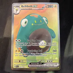 SV02: Paldea Evolved #237/193 Bellibolt ex Pokemon Card Full Art Electric Type - Image 1