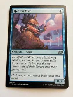 MTG Hedron Crab Commander: Tarkir: Dragonstorm Regular NM - Image 1