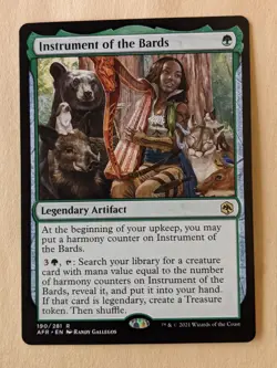 INSTRUMENT OF THE BARDS-MTG-ADVENTURES IN THE FORGOTTEN REALMS-RARE 190/281 - Image 1