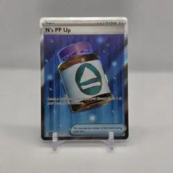 Pokemon TCG N's PP Up Trainer Full Art Foil Rare Card 262/217 ASC - Image 1