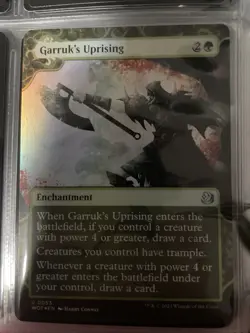 MTG Garruk's Uprising FOIL Wilds of Eldraine Enchanting Tales WOE 0053 NM - Image 1