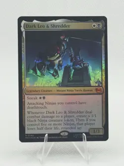 Dark Leo & Shredder Foil | MTG Teenage Mutant Ninja Turtles UB | NM Near Mint - Image 1