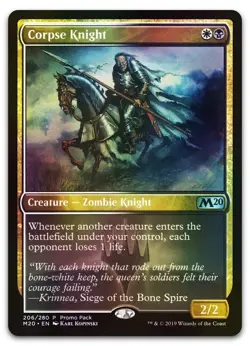Corpse Knight #206 (Foil) (NM) Core Set 2020 PPM20 Magic MTG - Image 1