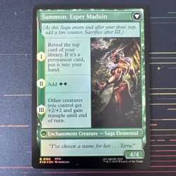 Esper Origins / Summon: Esper Maduin Foil Rare Final Fantasy FIN MTG - Image 2