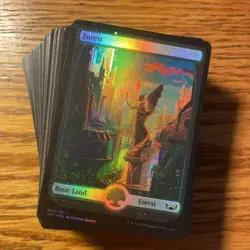 100 Magic The Gathering Full Art Land / Mana - Mixed Mana Type Lot - MTG Land NM - Image 1