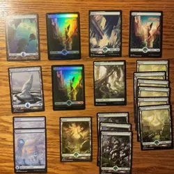 100 Magic The Gathering Full Art Land / Mana - Mixed Mana Type Lot - MTG Land NM - Image 2