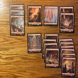 100 Magic The Gathering Full Art Land / Mana - Mixed Mana Type Lot - MTG Land NM - Image 3