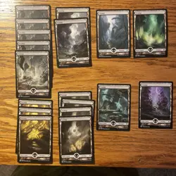 100 Magic The Gathering Full Art Land / Mana - Mixed Mana Type Lot - MTG Land NM - Image 4